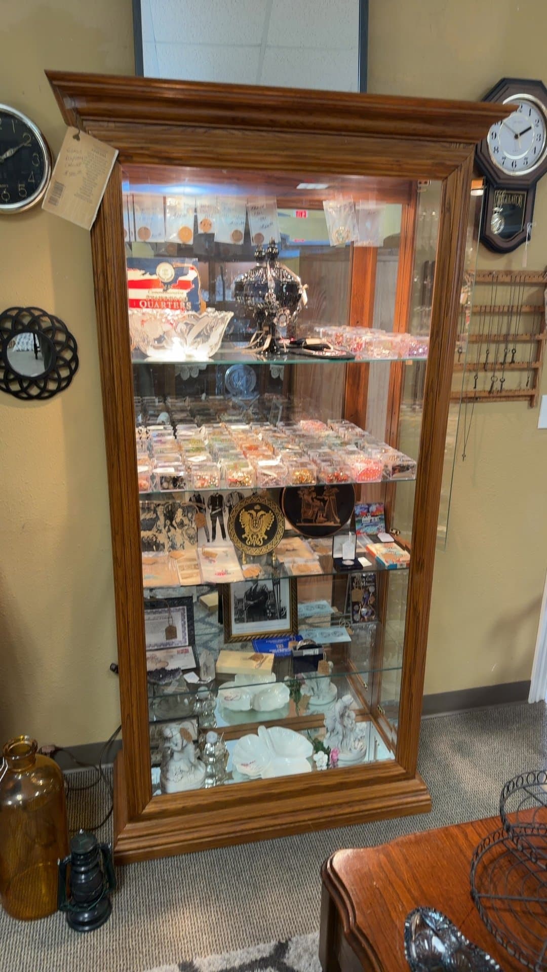 Wooden Glass Display Cabinet - Image 1