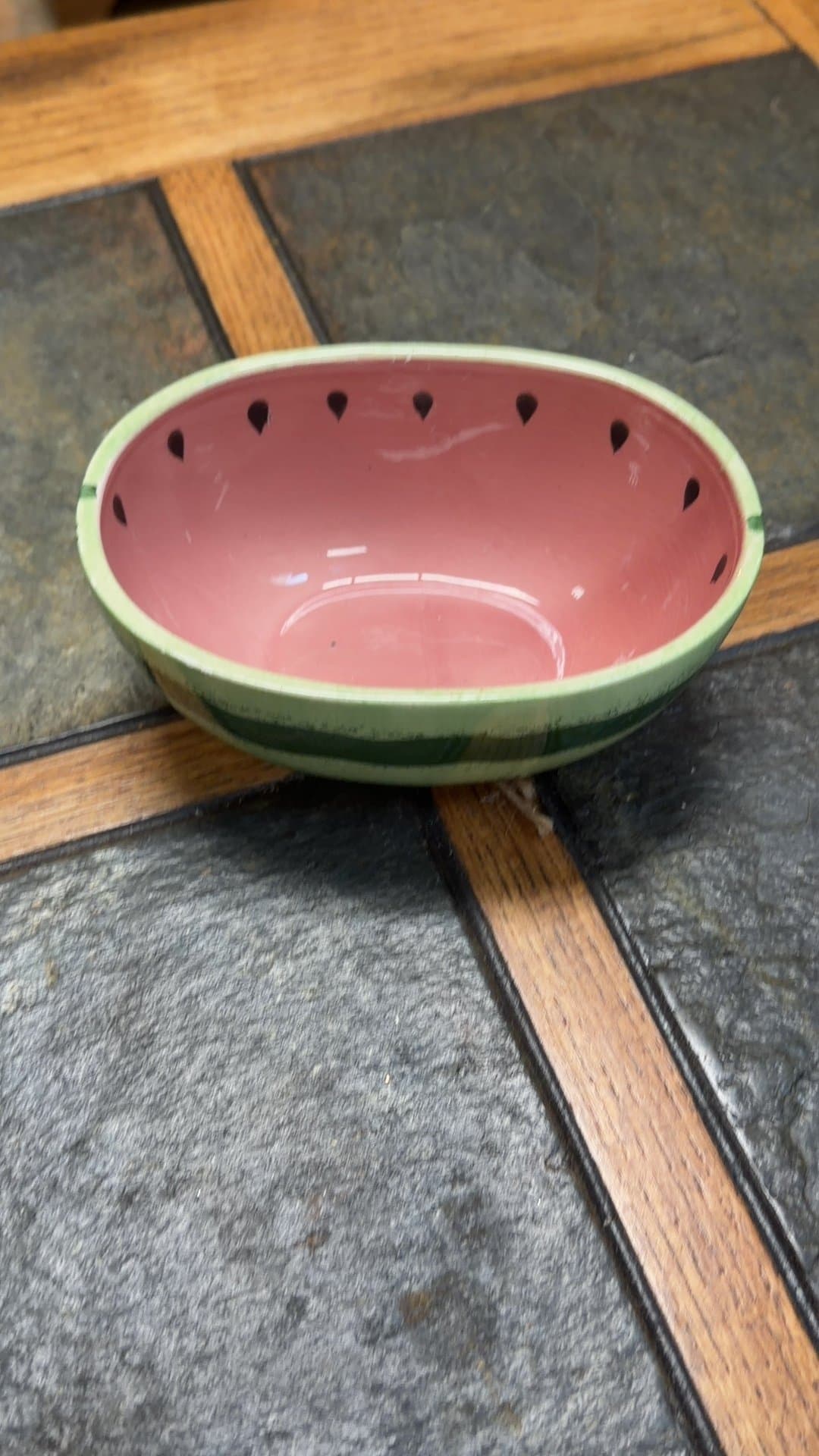 Watermelon Design Ceramic Bowl - Image 1