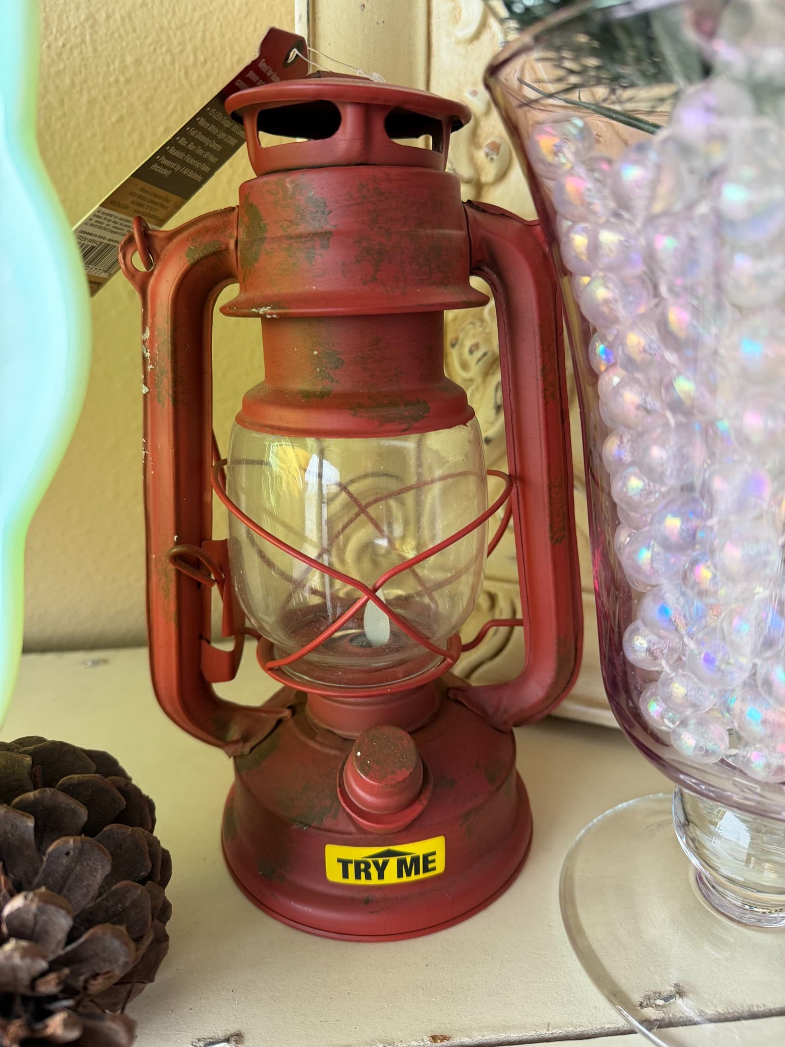 Vintage-Style Red Lantern