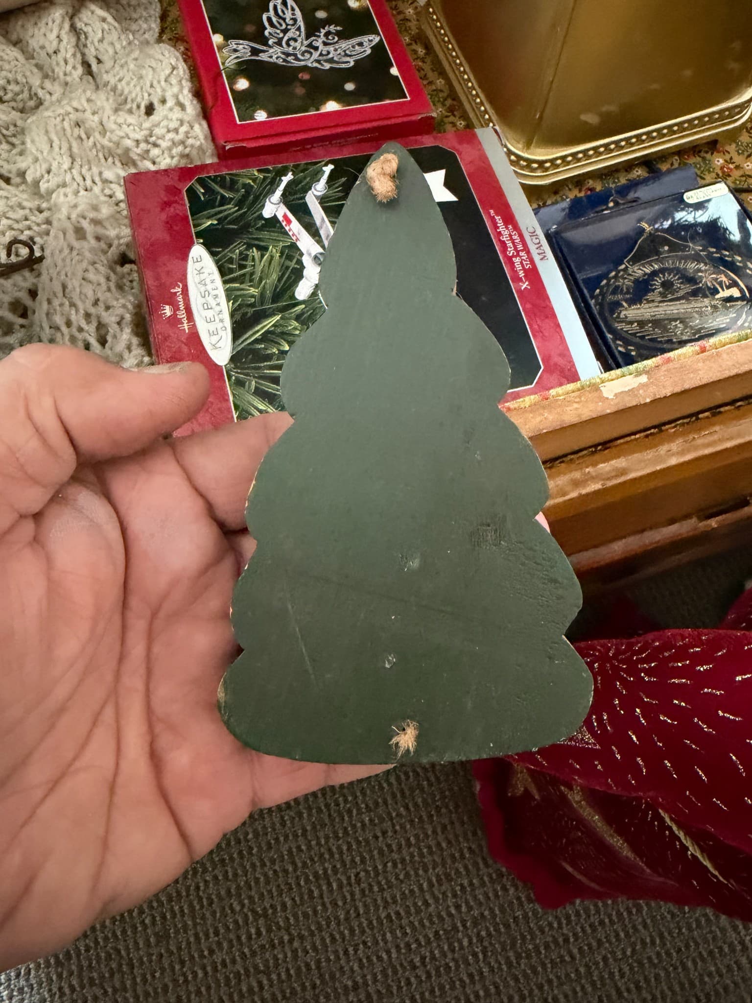 Wooden Christmas Tree Ornament