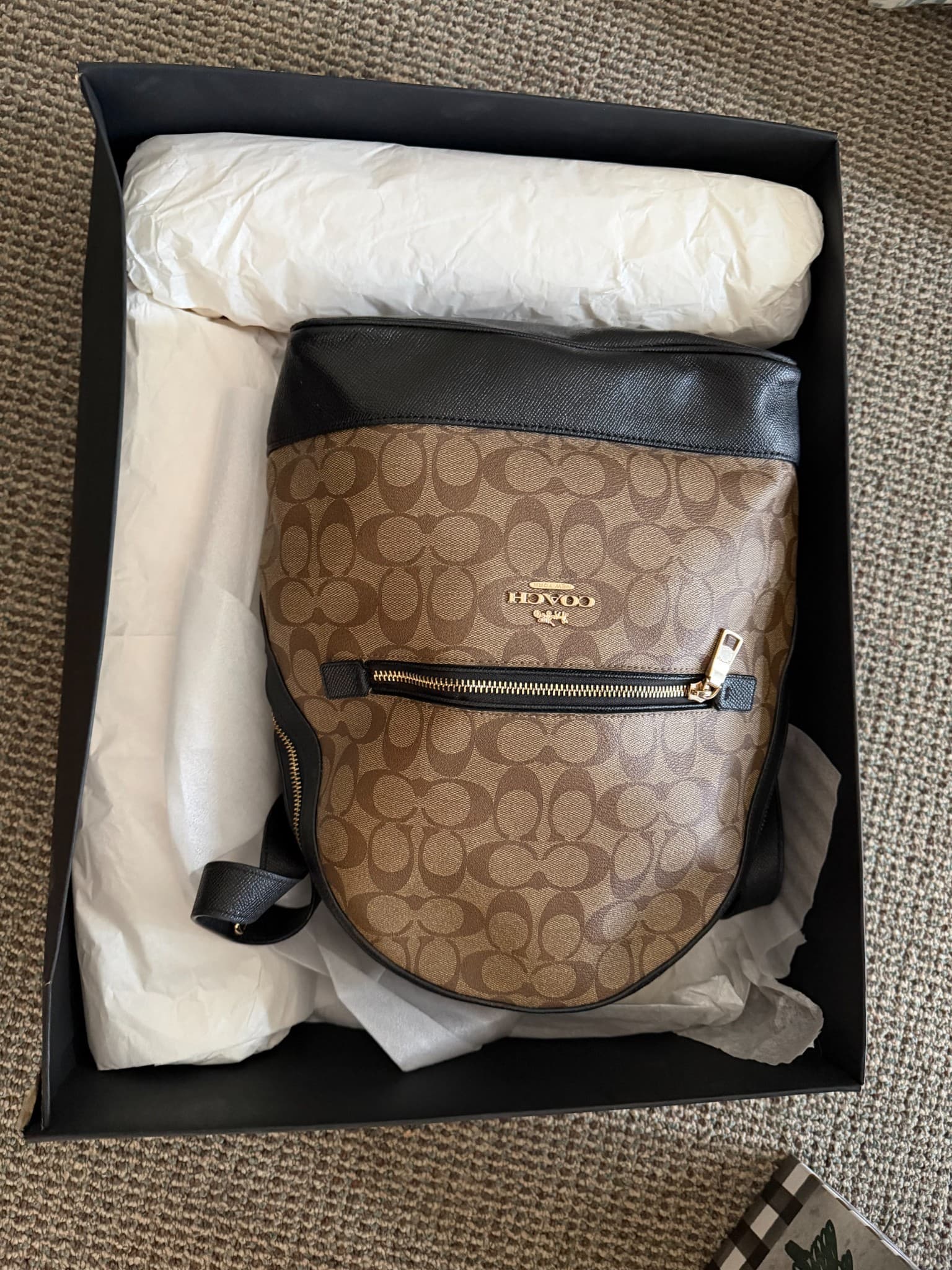 Coach Signature Canvas Backpack