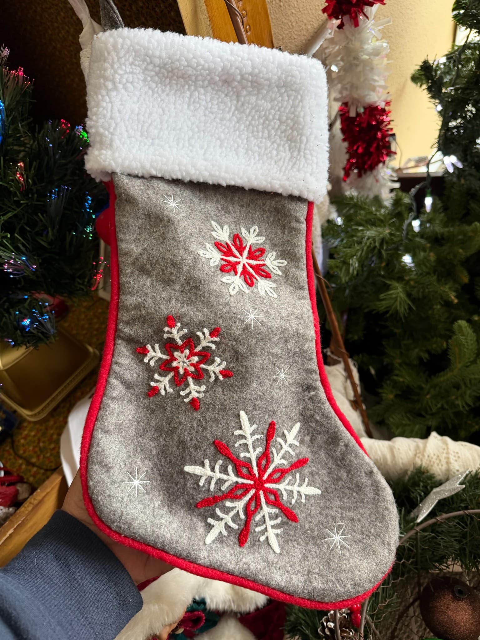 Embroidered Christmas Stocking