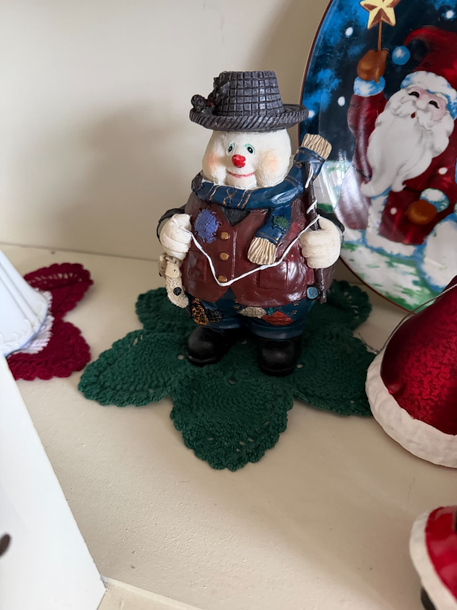 Decorative Snowman Figurine