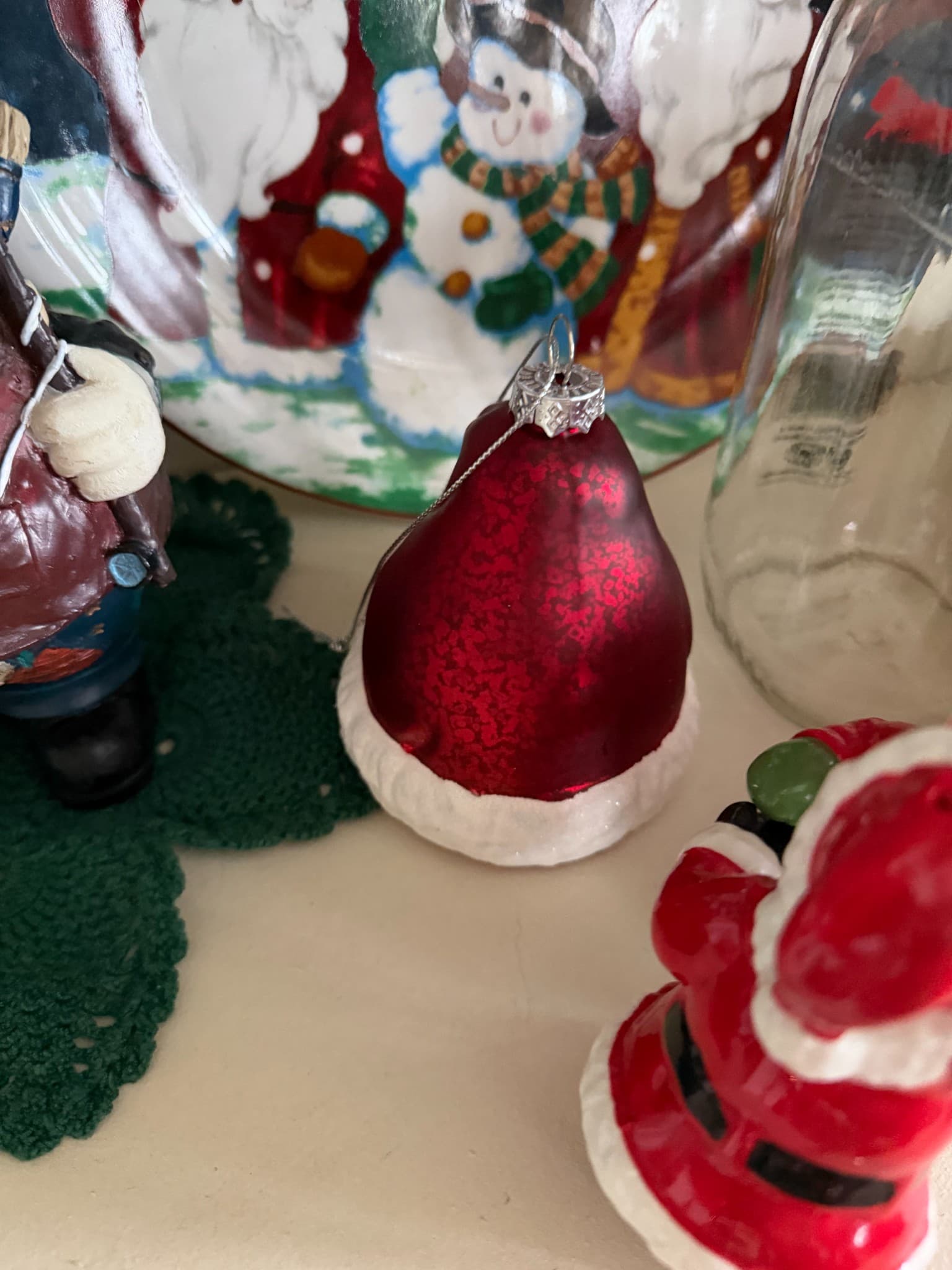 Vintage Red Christmas Ornament