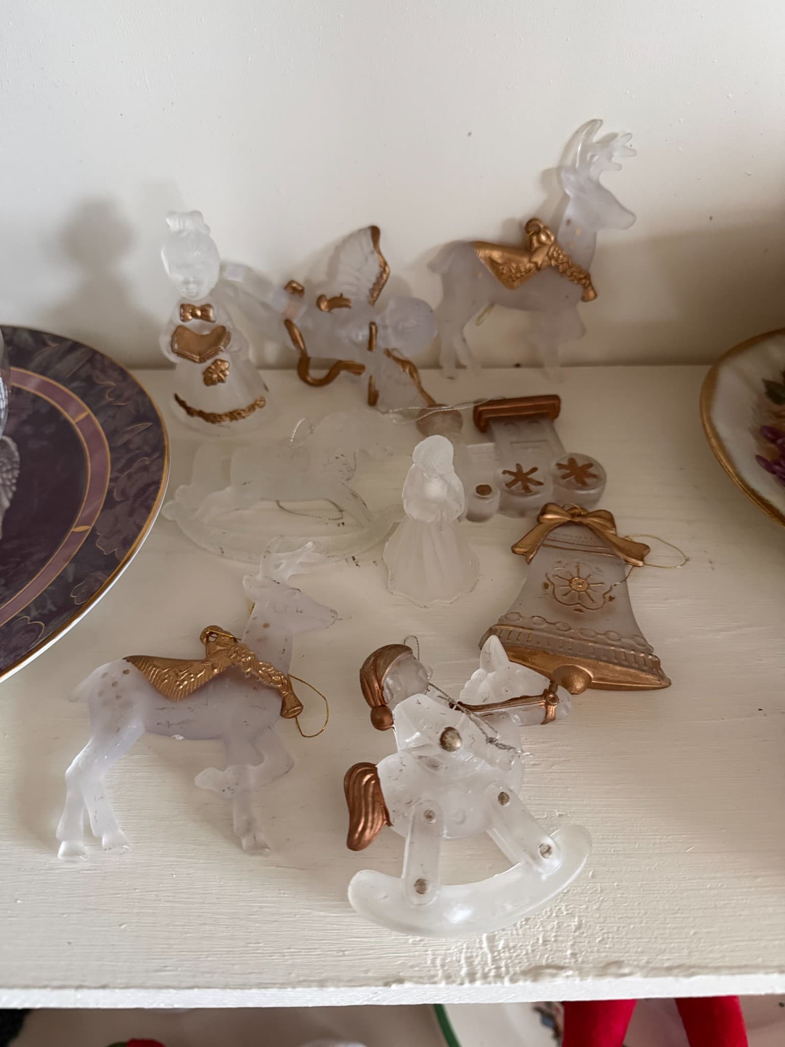 Frosted Glass Christmas Ornaments