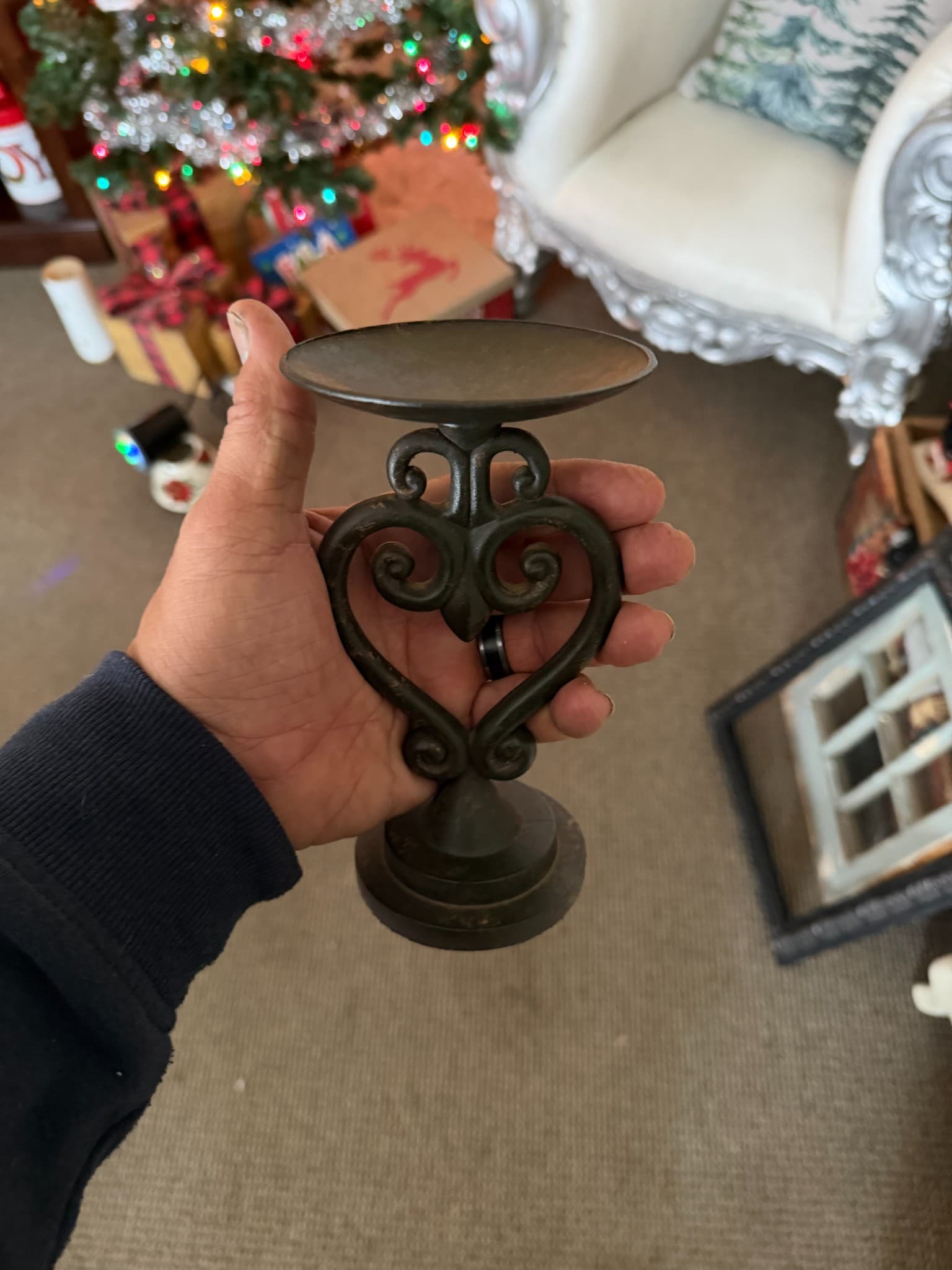 Decorative Metal Candle Holder