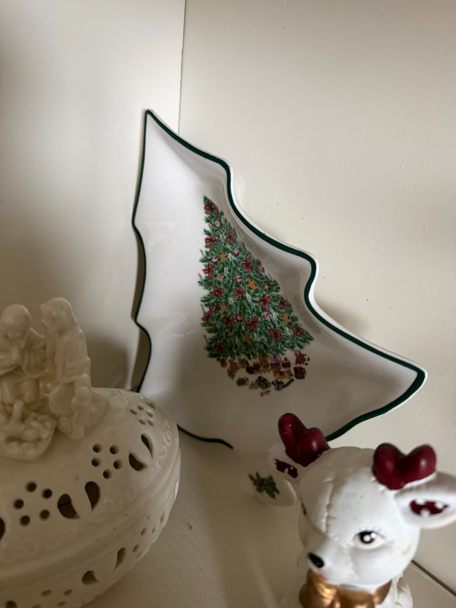 Christmas Tree Shaped Decorative Plate