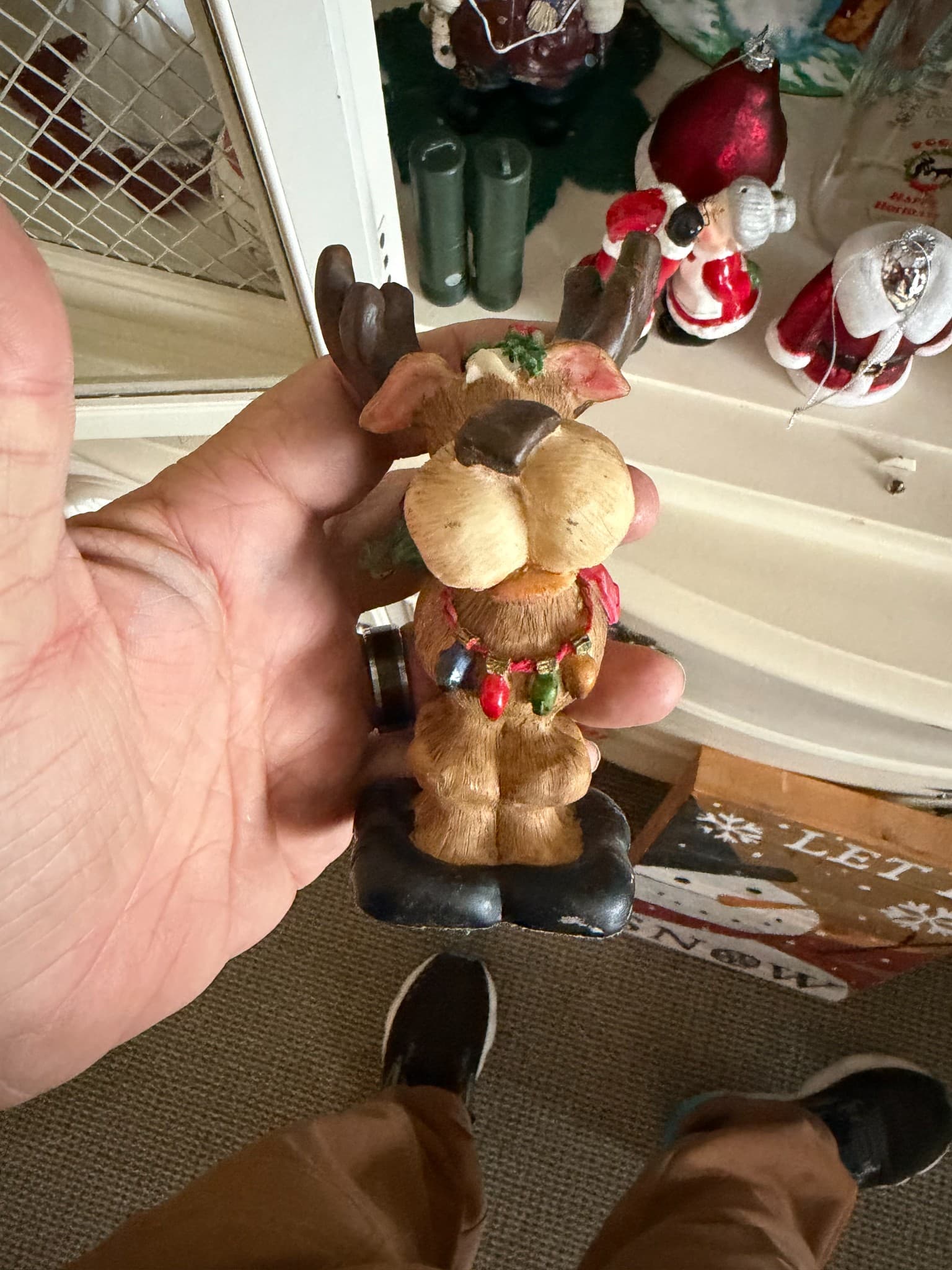 Christmas Reindeer Figurine