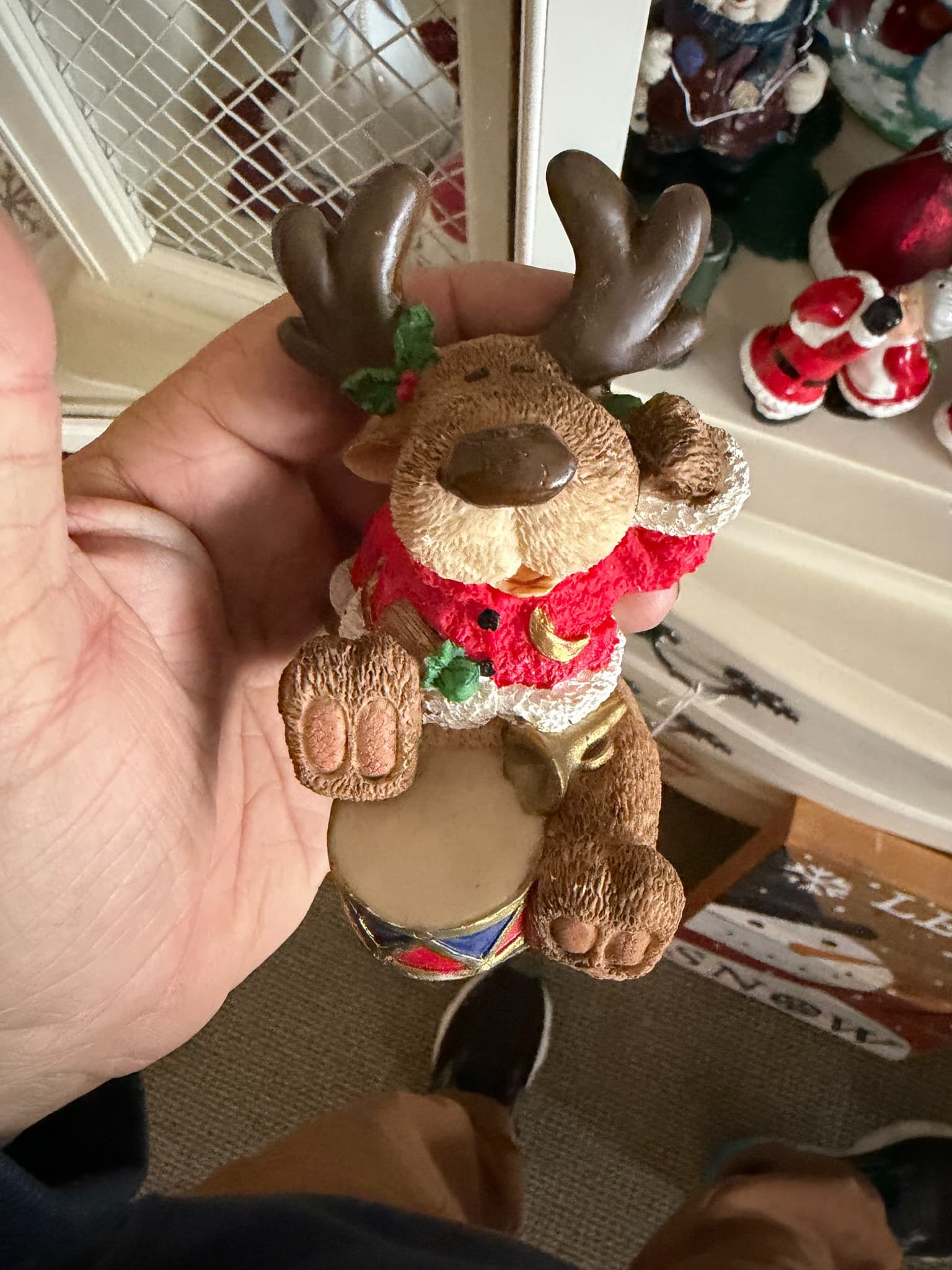 Christmas Reindeer Figurine