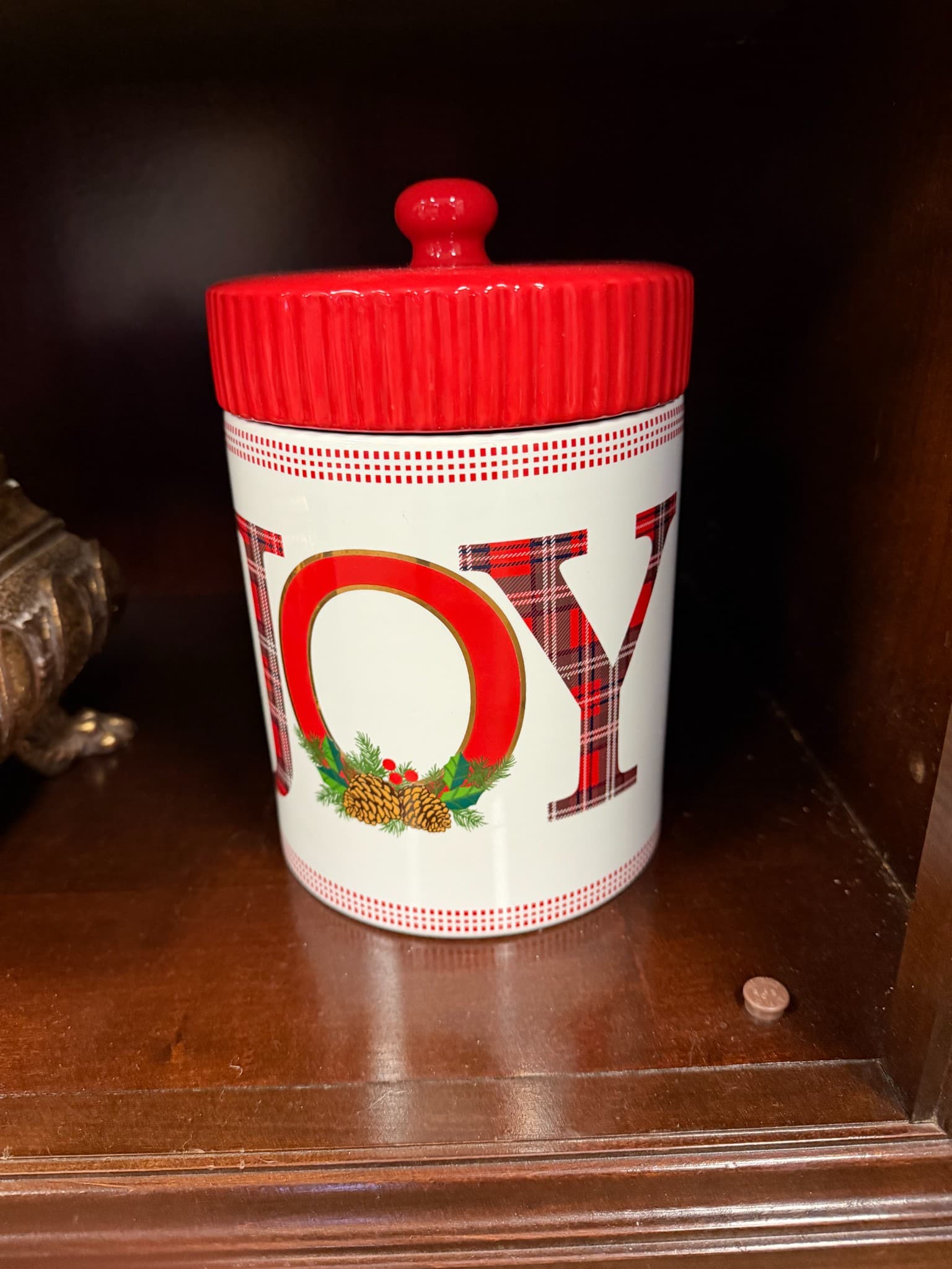 Holiday Joy Ceramic Canister
