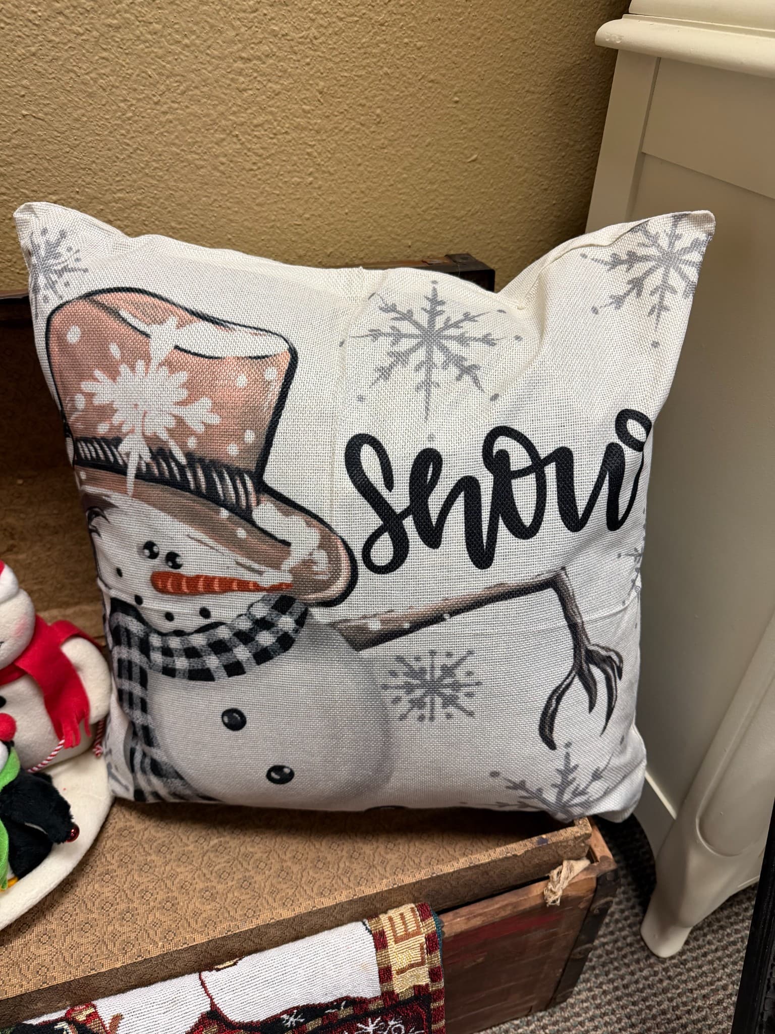 Snowman Decorative Pillow