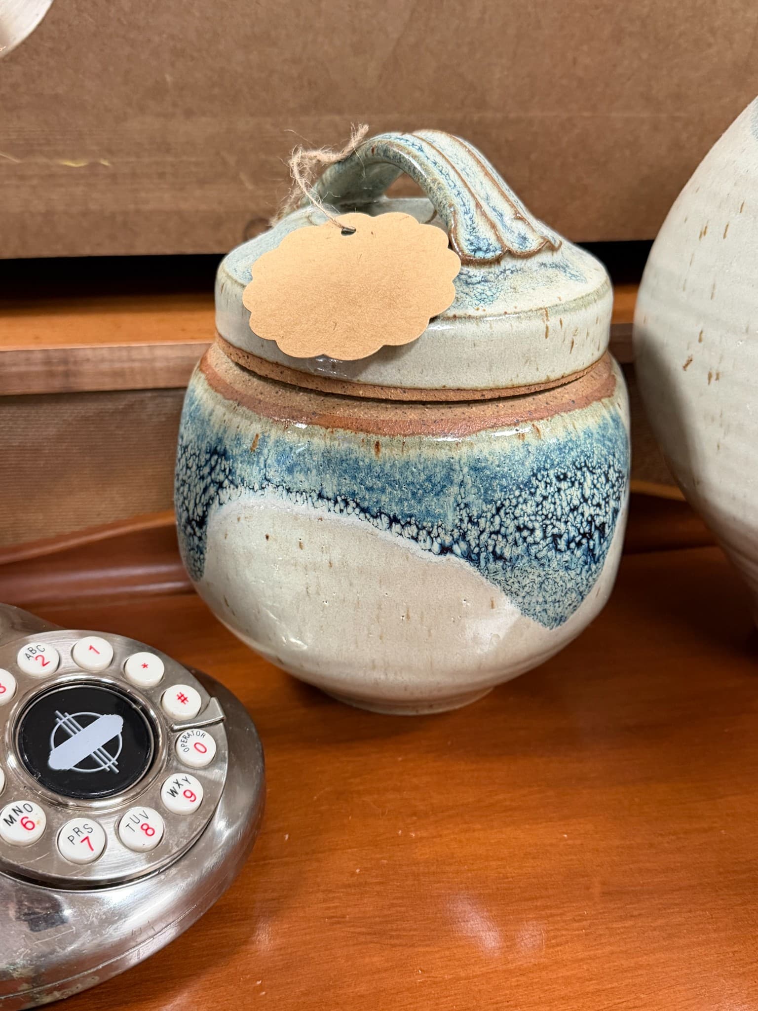 Handcrafted Ceramic Jar with Lid