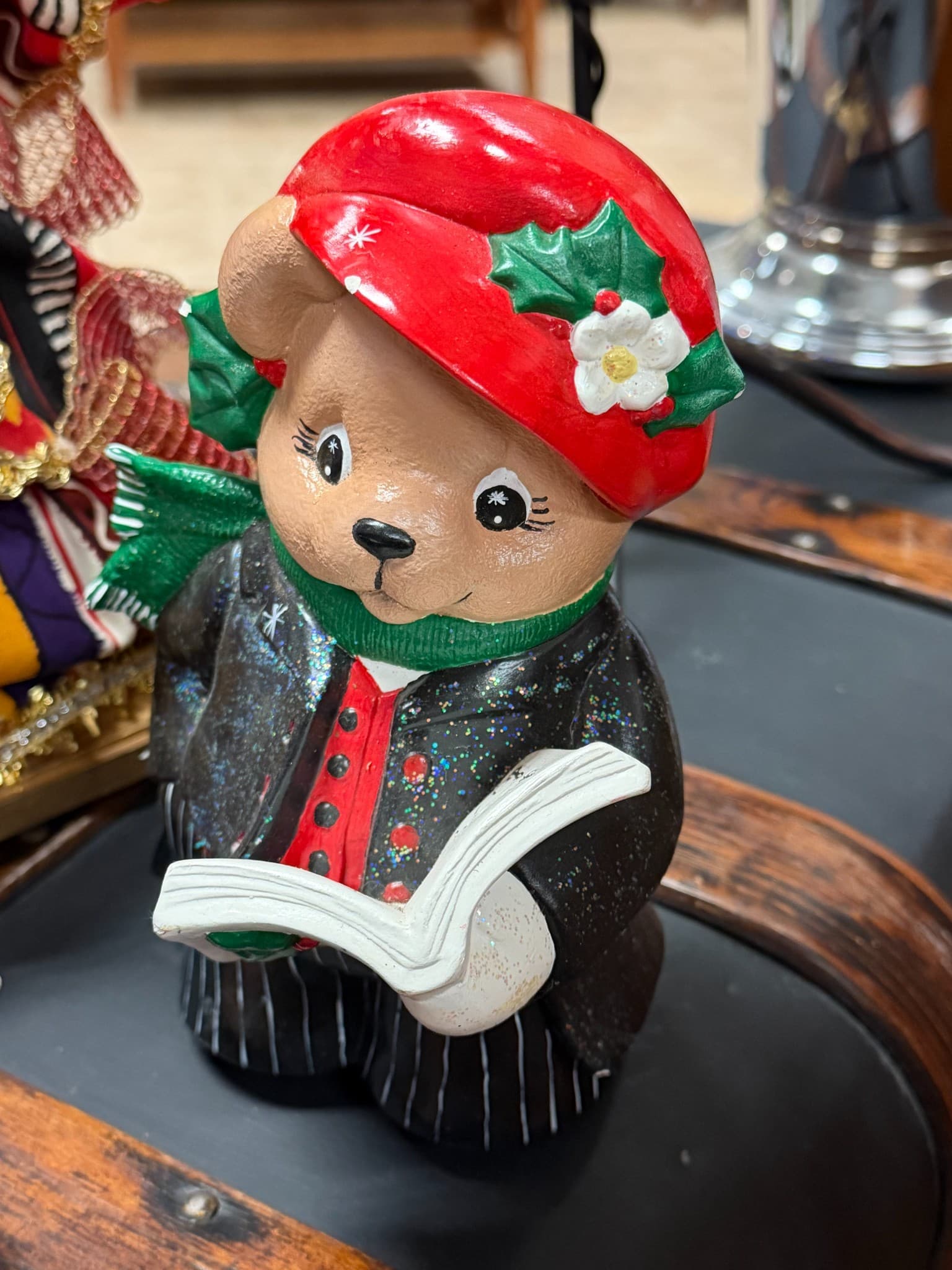 Christmas Bear Figurine