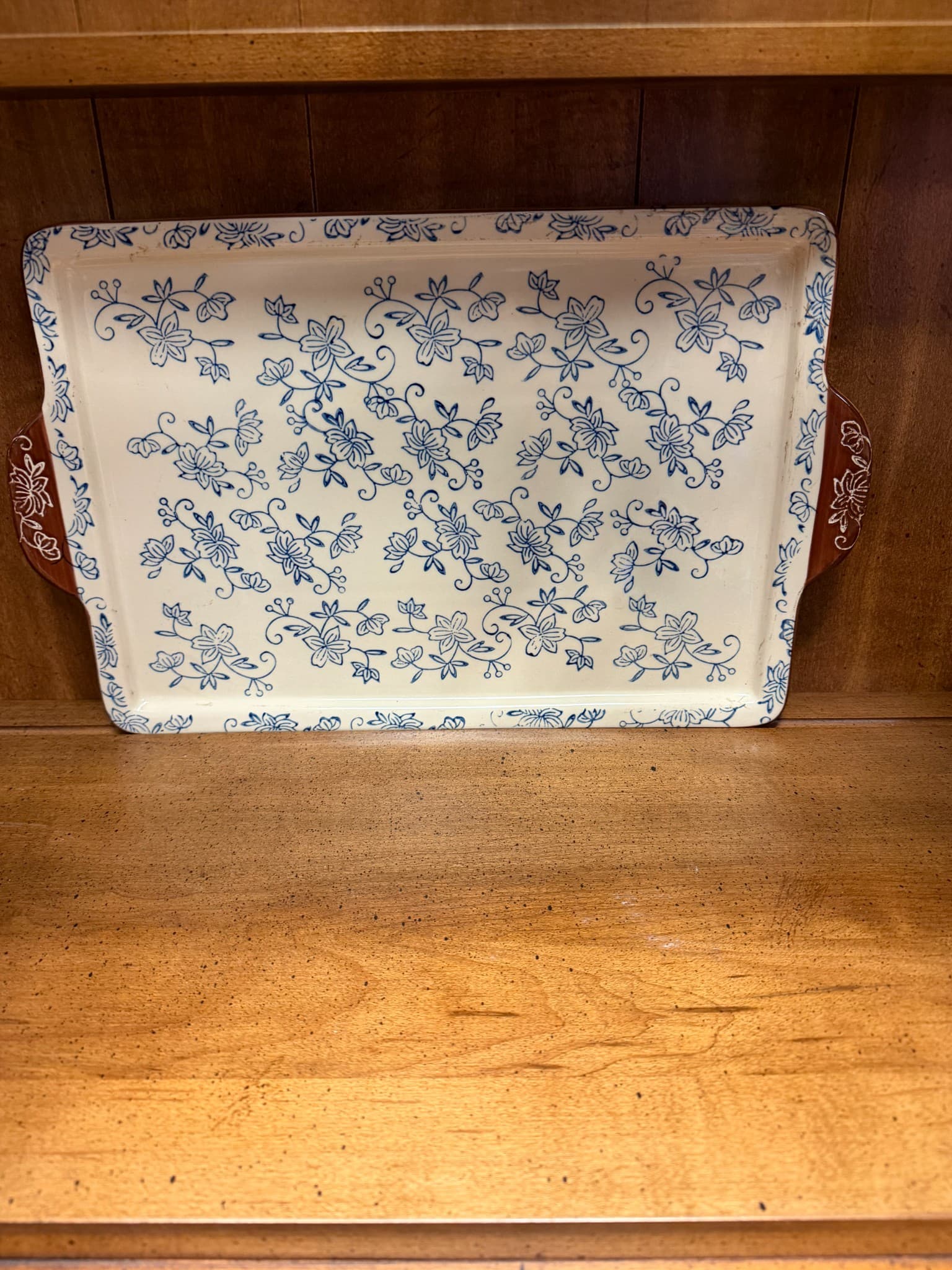Floral Ceramic Serving Tray