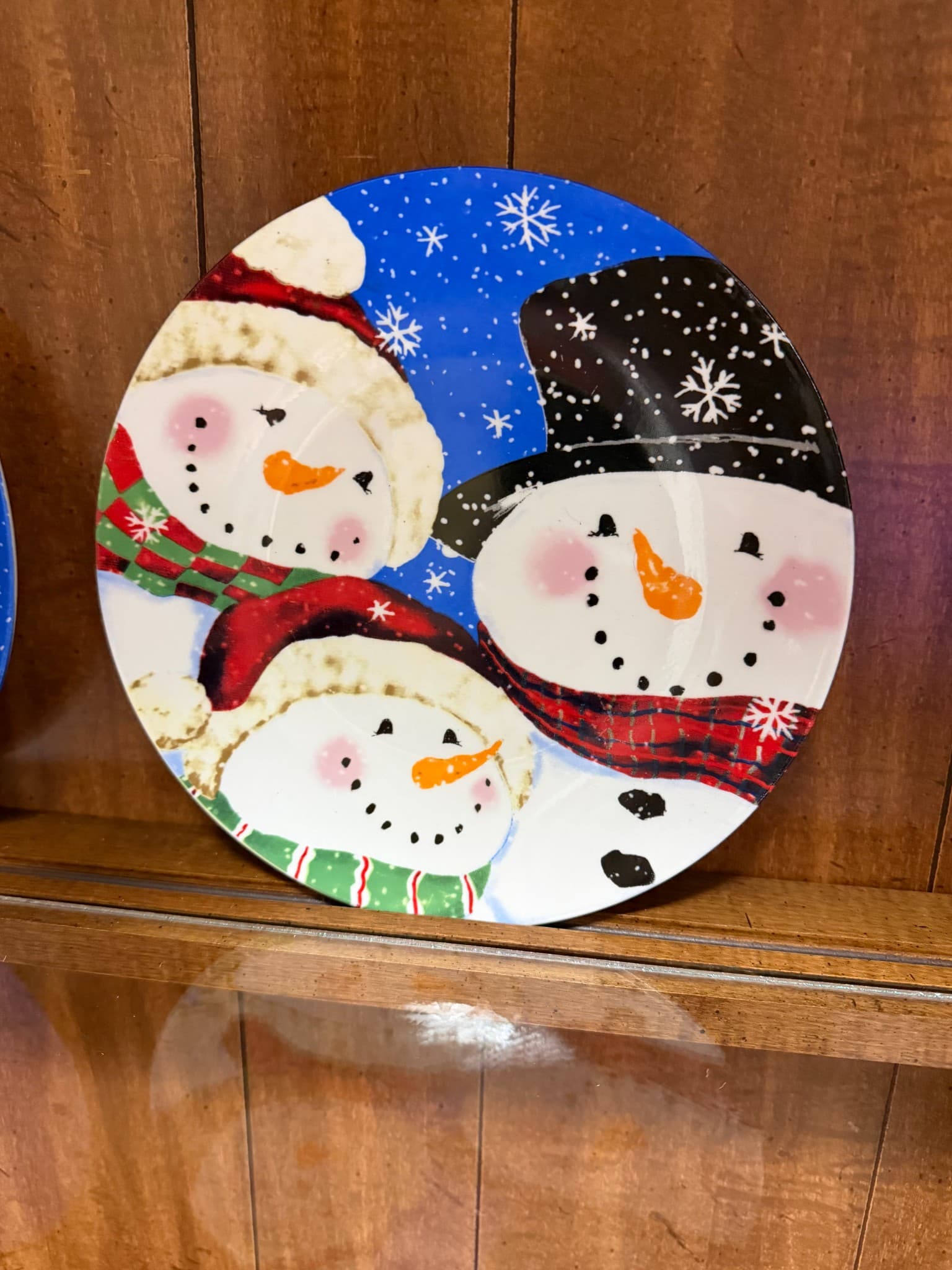 Snowman Decorative Plate