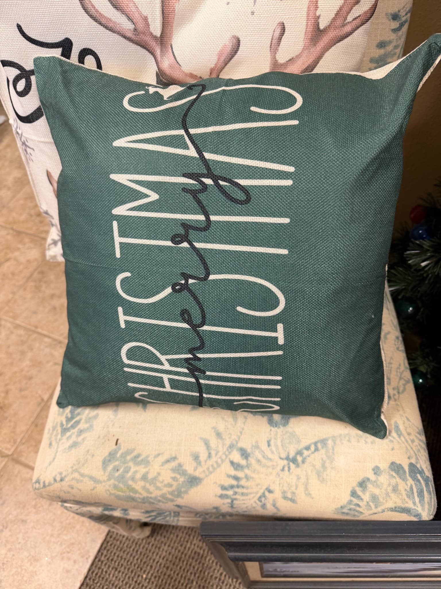 Merry Christmas Decorative Pillow