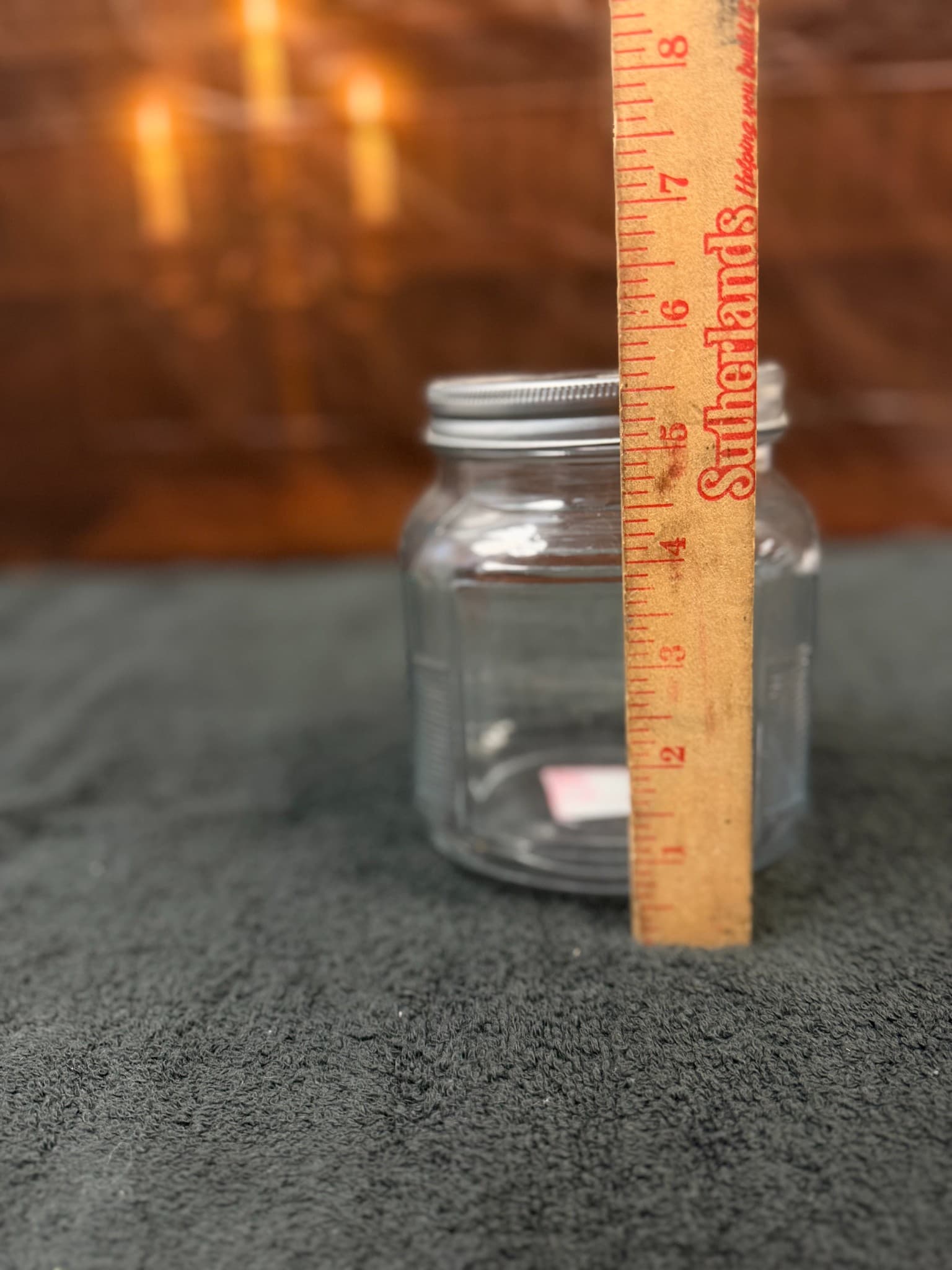 Anchor Hocking 32 oz Clear Glass Jar with Metal Lid - Image 1