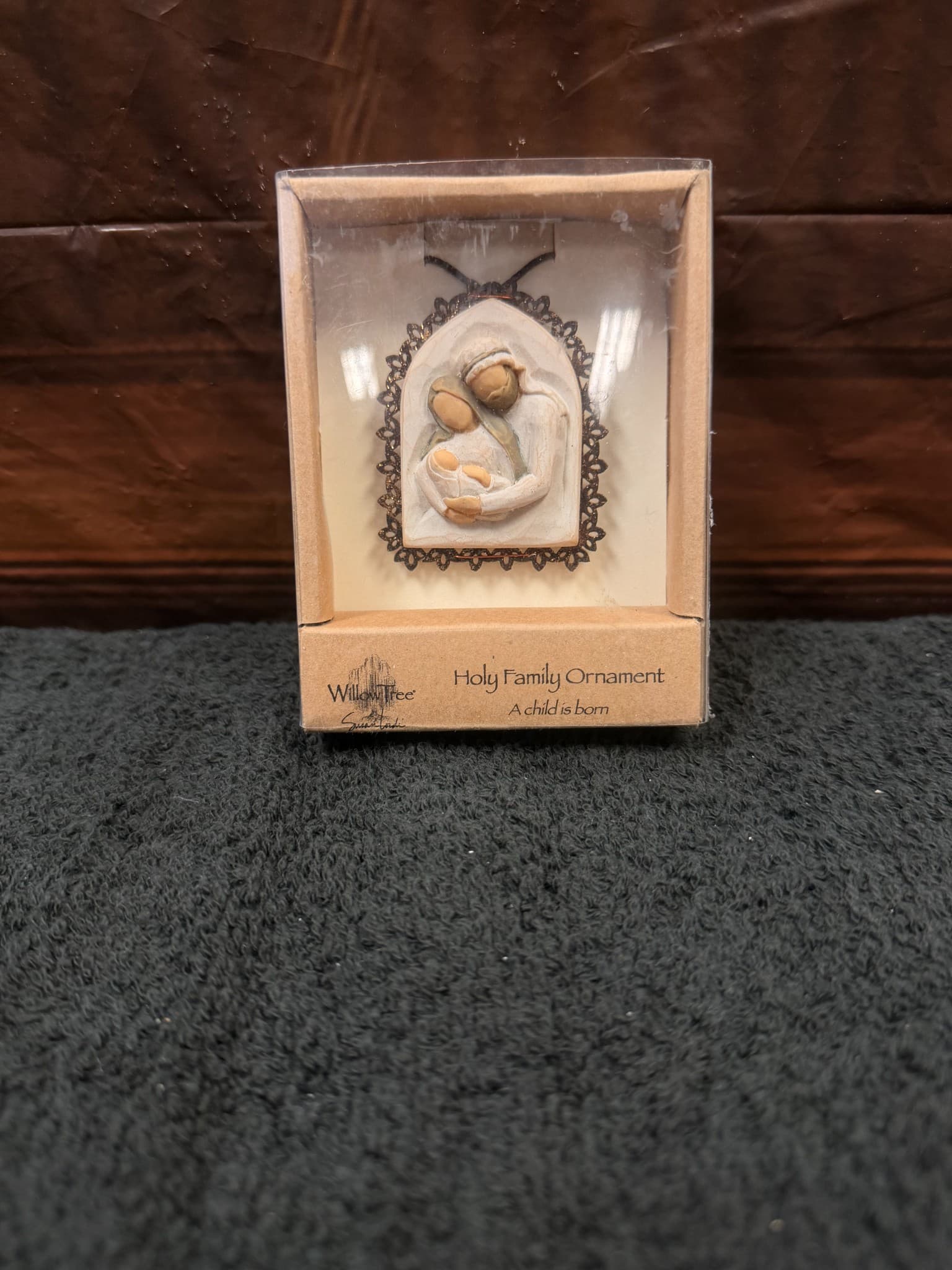 Willow Tree Holy Family Metal-Edged Ornament - Image 1