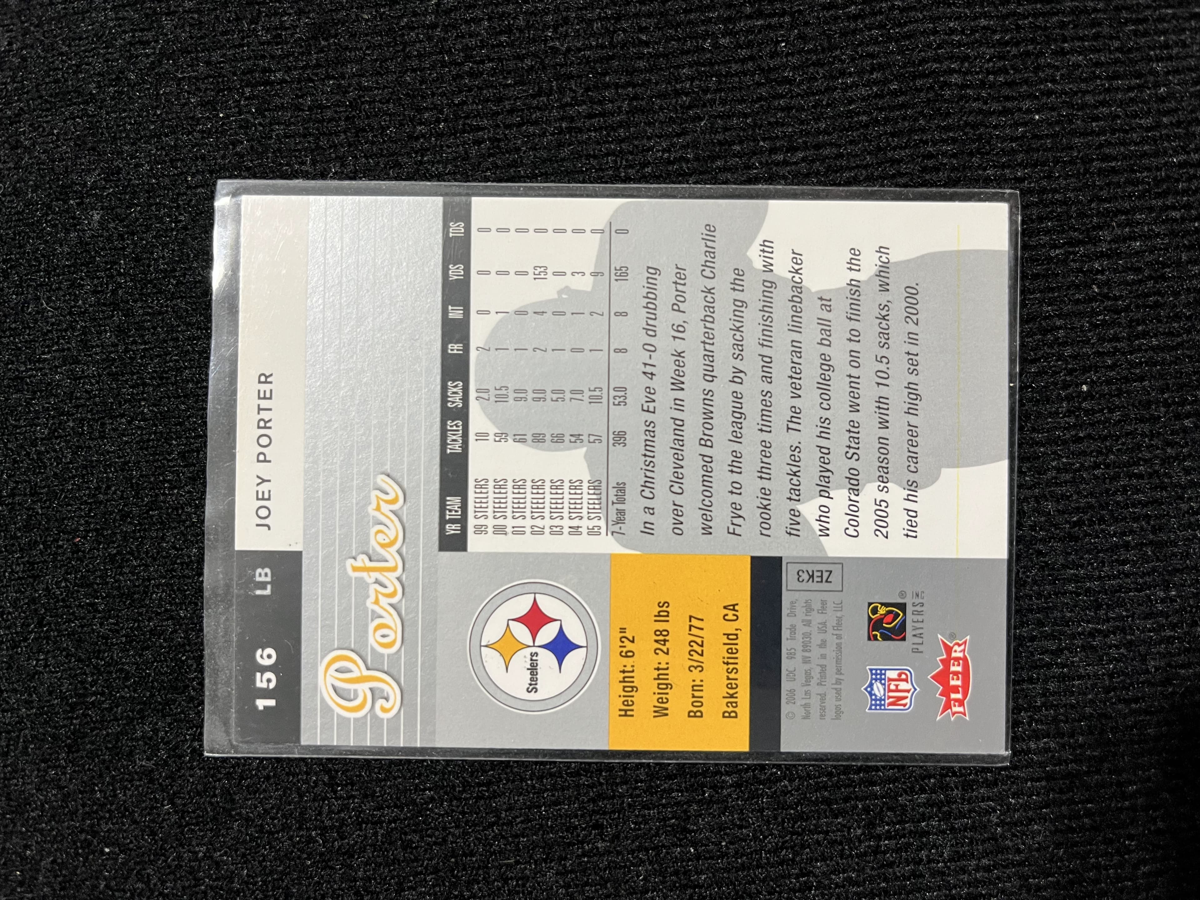 Fleer Ultra Joey Porter #156