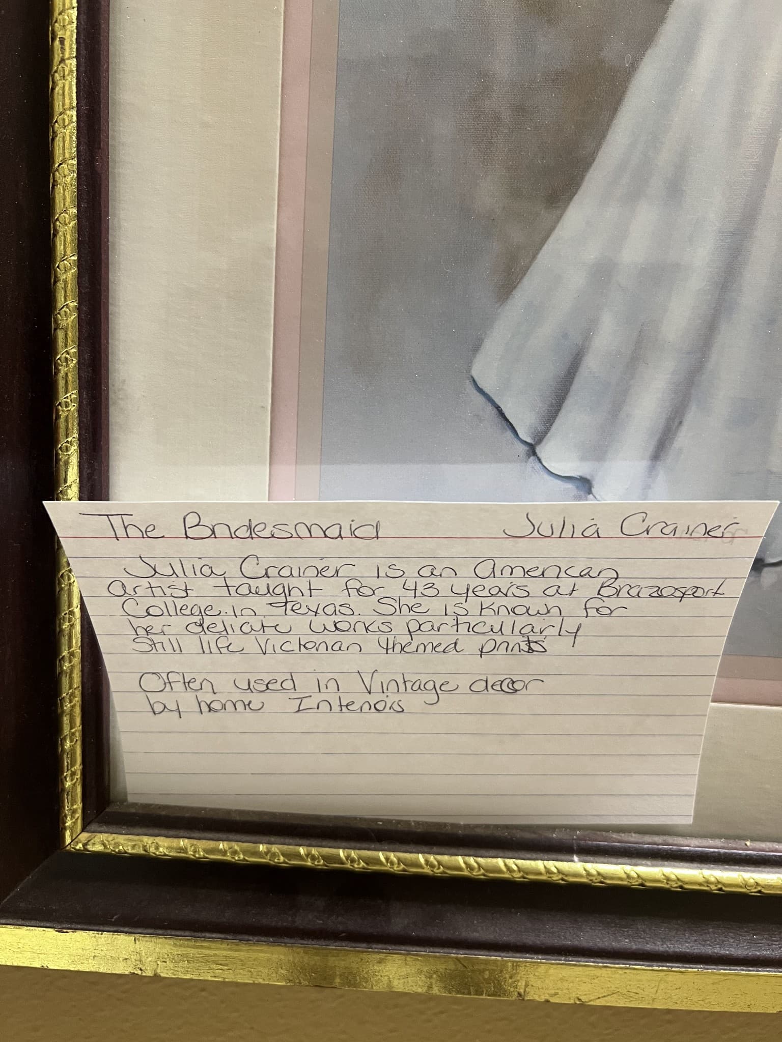 The Bridesmaid by Julia Craner